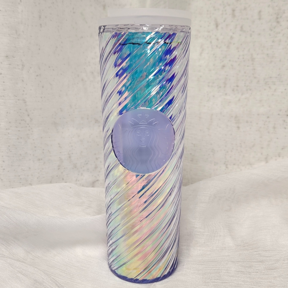Starbucks Iridescent Unicorn Twist Hot Tumbler 16 oz Grande New 2022 Hol…